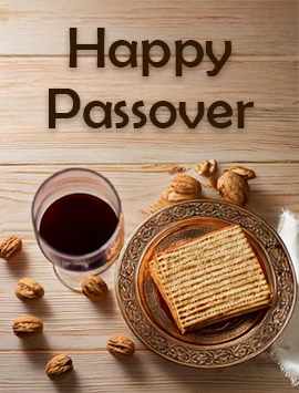 Happy Passover in Brown english preview