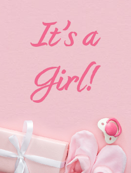 its a girl pink pre